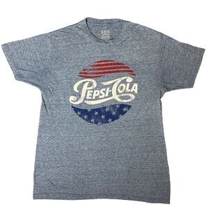 Patriotic Pepsi Cola Tee Luv T-Shirt in Blue | M